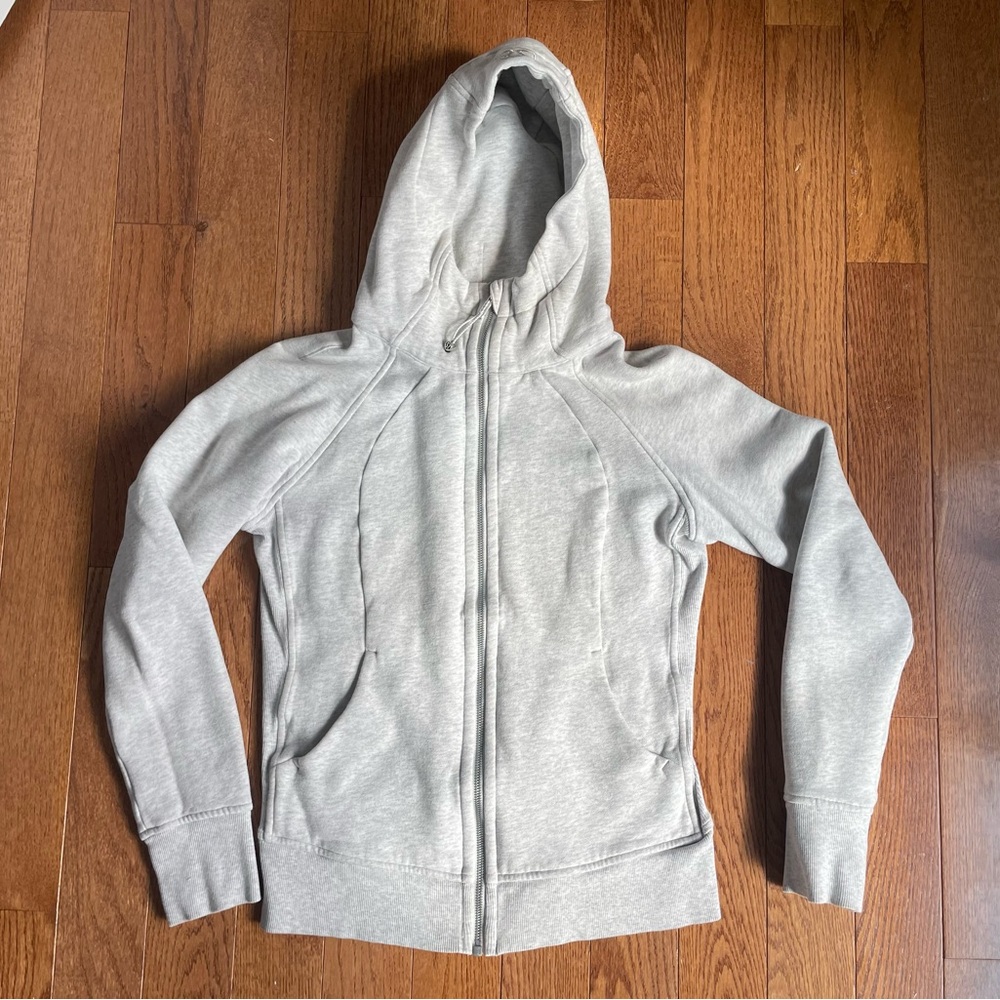 Lululemon Gray Scuba Full Zip Hoodie